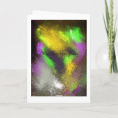 Clusters geel Wenskaart Kaart (Achterkant)