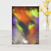 Clusters Oranje Wenskaart Kaart (Gele Bloem)