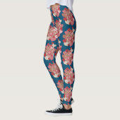 Clusters van hart op blauw patroon om aan te passe leggings (Links)