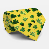Clusters van het ontwerp van Camo Shamrocks Stropdas (Opgerold)
