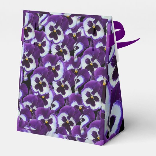 Clusters van Paarse witte slipjes: Harmonieuze gen Bedankdoosjes (Achterkant)