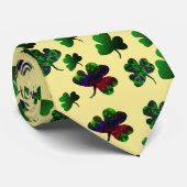 Clusters van Shamrocks Design/Rainbow Stropdas (Opgerold)