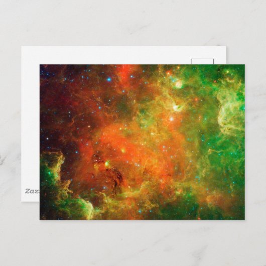 Clusters van sterren in de Noord-Amerikaanse nevel Briefkaart (Voorkant / Achterkant)