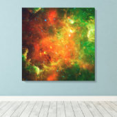 Clusters van sterren in de Noord-Amerikaanse nevel Canvas Afdruk (Insitu (Houten vloer))