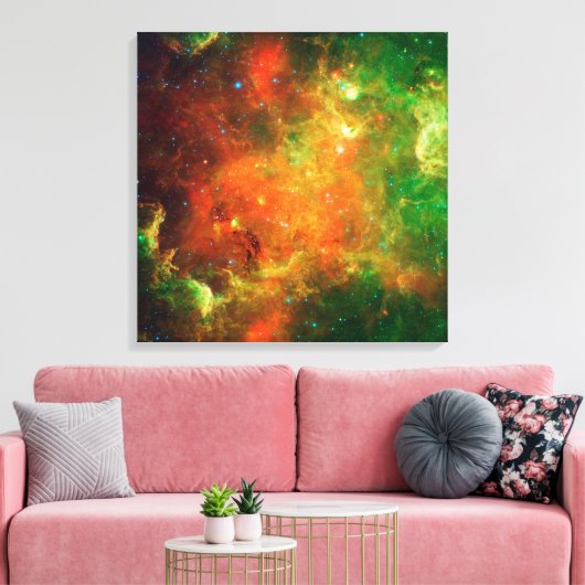 Clusters van sterren in de Noord-Amerikaanse nevel Canvas Afdruk (Insitu (Woonkamer))