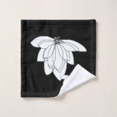 Clusters Zwarte Cadeau Bad Handdoek (Wasdoekje)