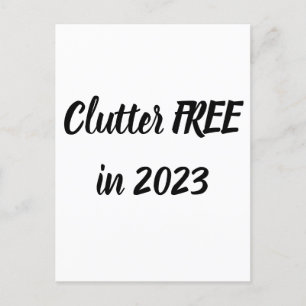 Clutter FREE in 2023 - Zelf! Briefkaart