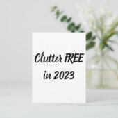 Clutter FREE in 2023 - Zelf! Briefkaart (Staand voorkant)