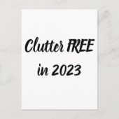 Clutter FREE in 2023 - Zelf! Briefkaart (Voorkant)