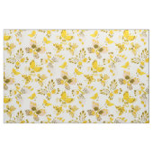 CLUTTERFLIES Gele vlinderdruk Stof (Fat Quarter)