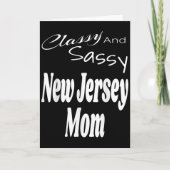 Cly And Sy New Jersey Mom Funny Humor Saying Quote Kaart (Voorkant)