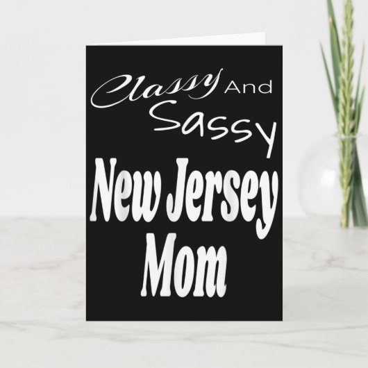 Cly And Sy New Jersey Mom Funny Humor Saying Quote Kaart (Voorkant)