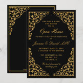 Cly Black Gold Corporate Party - Uitnodiging (Voorkant / Achterkant)