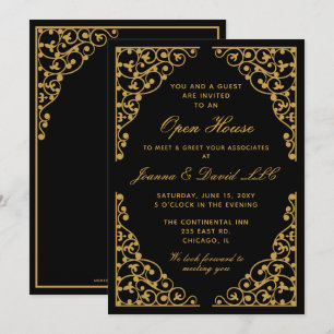 Cly Black Gold Corporate Party - Uitnodiging