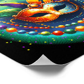 Cly New Orleans Bourbon Street Cool Fun Nola Mardi Poster (Hoek)