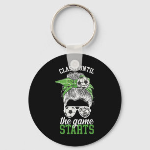 Cly Tot het spel begint Game Day Voetbal Wedstrijd Sleutelhanger