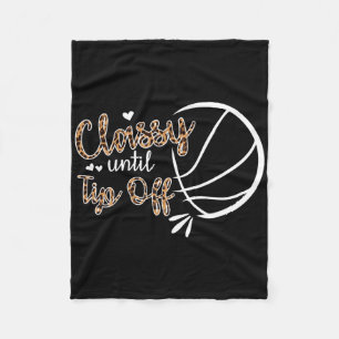 Cly Tot Tip Off Bysketbyll Speler Kinder Fleece Deken