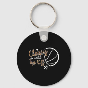 Cly Tot Tip Off Bysketbyll Speler Kinder Sleutelhanger