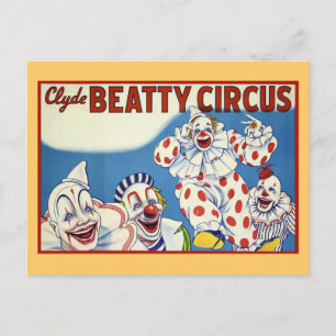 Clyde Beatty Circus Briefkaart