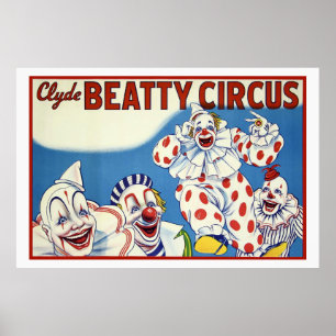 Clyde Beatty Circus Poster
