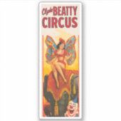 Clyde Beatty Circus Poster Sticker (Voorkant)