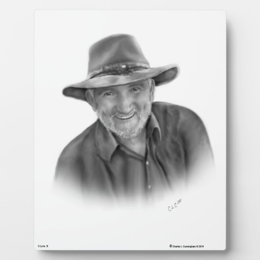 Clyde Bradford Sr. Fotoplaat (Voorkant)