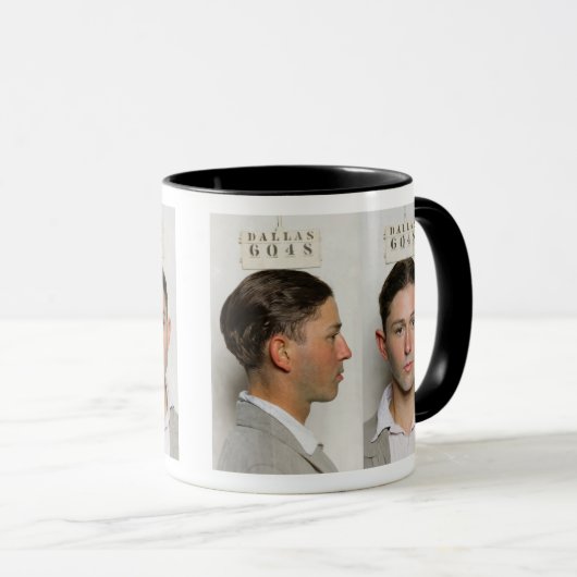 Clyde Champion Barrow Arrest Dallas Circa 1926  Mok (Voorkant rechts)