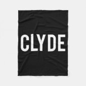 Clyde - Cool New Funny Name Fan Gift Tee  Fleece Deken (Voorkant)