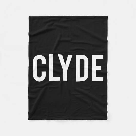 Clyde - Cool New Funny Name Fan Gift Tee  Fleece Deken (Voorkant)