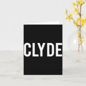 Clyde - Cool New Funny Name Fan Gift Tee  Kaart (Gele Bloem)
