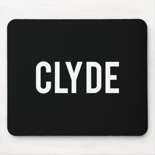 Clyde - Cool New Funny Name Fan Gift Tee  Muismat (Voorkant)