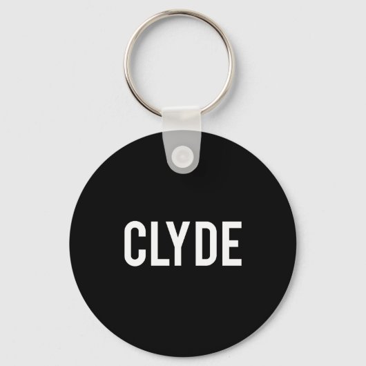 Clyde - Cool New Funny Name Fan Gift Tee  Sleutelhanger (Voorkant)