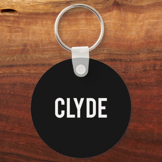Clyde - Cool New Funny Name Fan Gift Tee  Sleutelhanger (Voorkant)