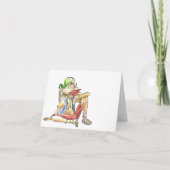 Clyde, de hippie-elf bedankkaart (Voorkant)