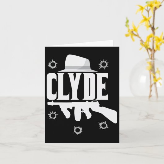 Clyde en Bonnie Halloween bijpassende koppels kost Kaart (Gele Bloem)