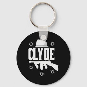 Clyde en Bonnie Halloween bijpassende koppels kost Sleutelhanger