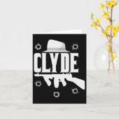 Clyde en Bonnie Halloween Matching Couples Kostuum Kaart (Gele Bloem)