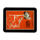 Clyde Fitch's Greatest Comedy, "Girls" Theatre 2 Magneet (Horizontaal)