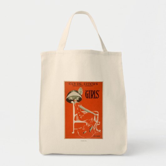 Clyde Fitch's Greatest Comedy, "Girls" Theatre 2 Tote Bag (Voorkant)
