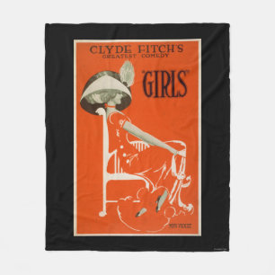 Clyde Fitch's grootste comedy, 'Girls'-theater 2 Fleece Deken