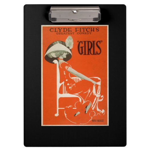 Clyde Fitch's grootste comedy, 'Girls'-theater 2 Klembord (Voorkant)