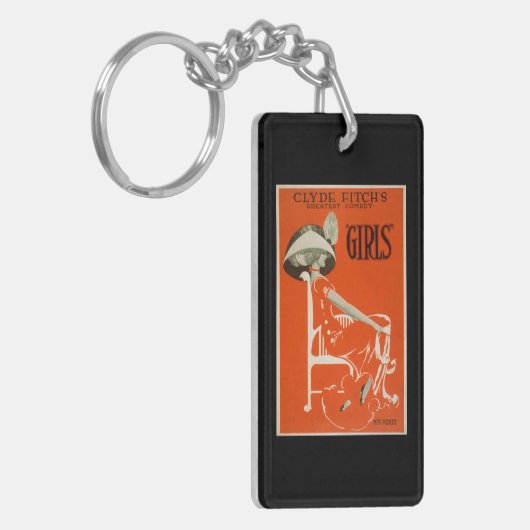 Clyde Fitch's grootste comedy, 'Girls'-theater 2 Sleutelhanger (Voorkant Links)