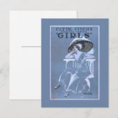 Clyde Fitch's grootste komedie, 'Meisjes'-theater Briefkaart (Voorkant / Achterkant)