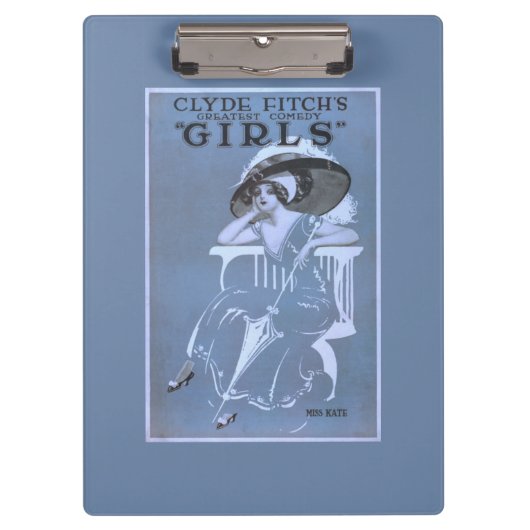 Clyde Fitch's grootste komedie, 'Meisjes'-theater Klembord (Voorkant)