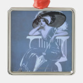 Clyde Fitch's grootste komedie, 'Meisjes'-theater Metalen Ornament (Voorkant)