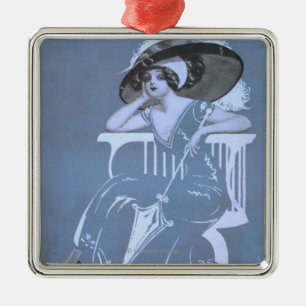 Clyde Fitch's grootste komedie, 'Meisjes'-theater Metalen Ornament