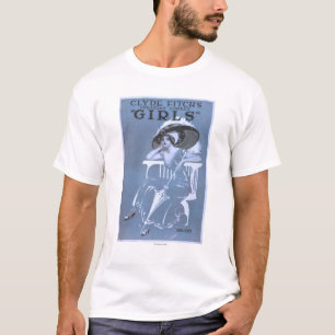 Clyde Fitch's grootste komedie, 'Meisjes'-theater T-shirt