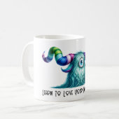 Clyde – Het grootogige nieuwsgierige monster Koffiemok (Voorkant links)