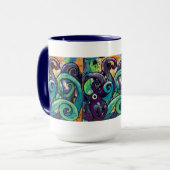"Clyde Loves the Bossa Nova" 15 oz drinkbeker Mok (Voorkant links)