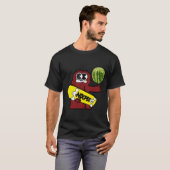 Clyde met Watermeloen en Nixpix Skateboard Logo T-shirt (Voorkant volledig)
